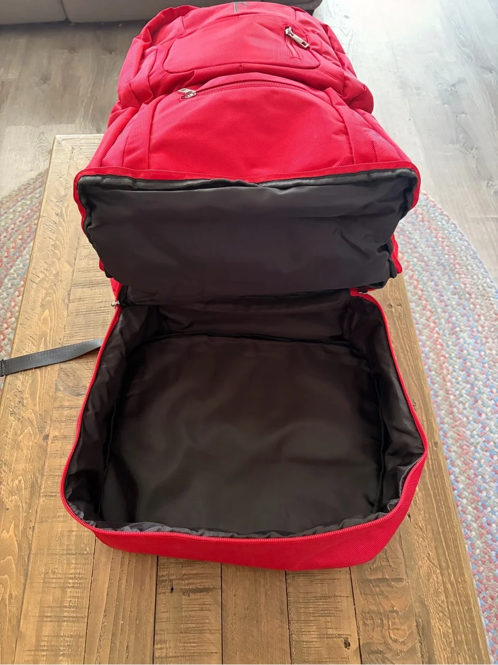 Sole Premise Men's Red Backpack with Top 'P' Logo - Travel & Work